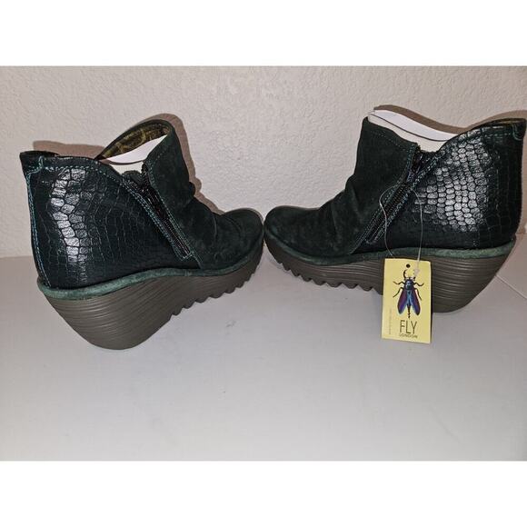 New! Fly London Yamy YAMY266FLY Womens Green Suede Ankle & Booties Boots 36 $110 - Picture 9 of 15